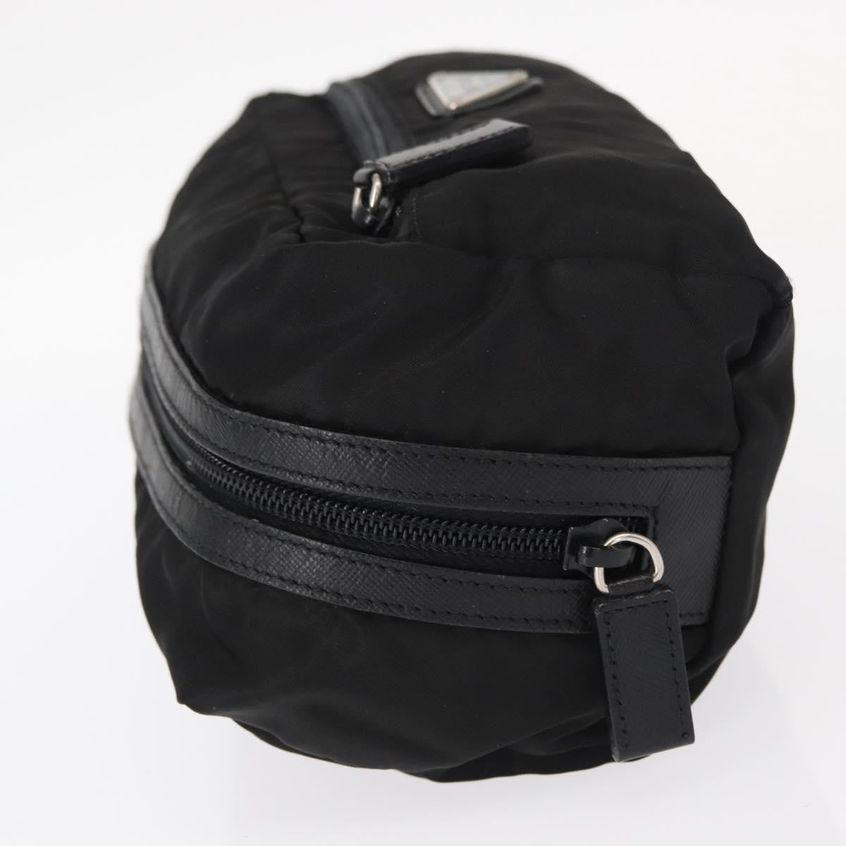 Prada Logo Pouch Nylon, Black, Nylon, Clutch