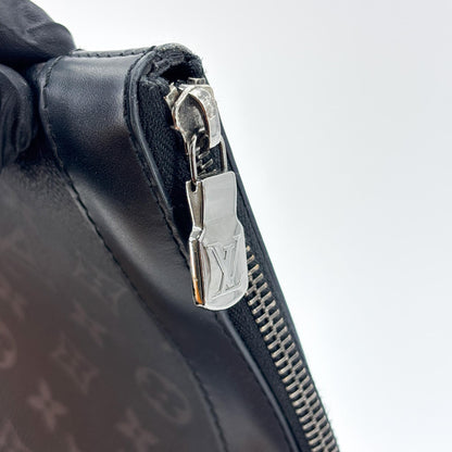 Louis Vuitton Discovery Pochette Monogram Eclipse Canvas, Black, Canvas, Clutch