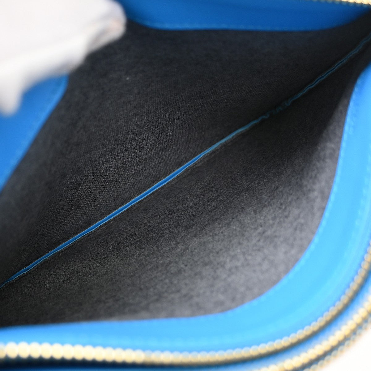 Celine Trio Leather, Blue, Leather, Shoulder Bag