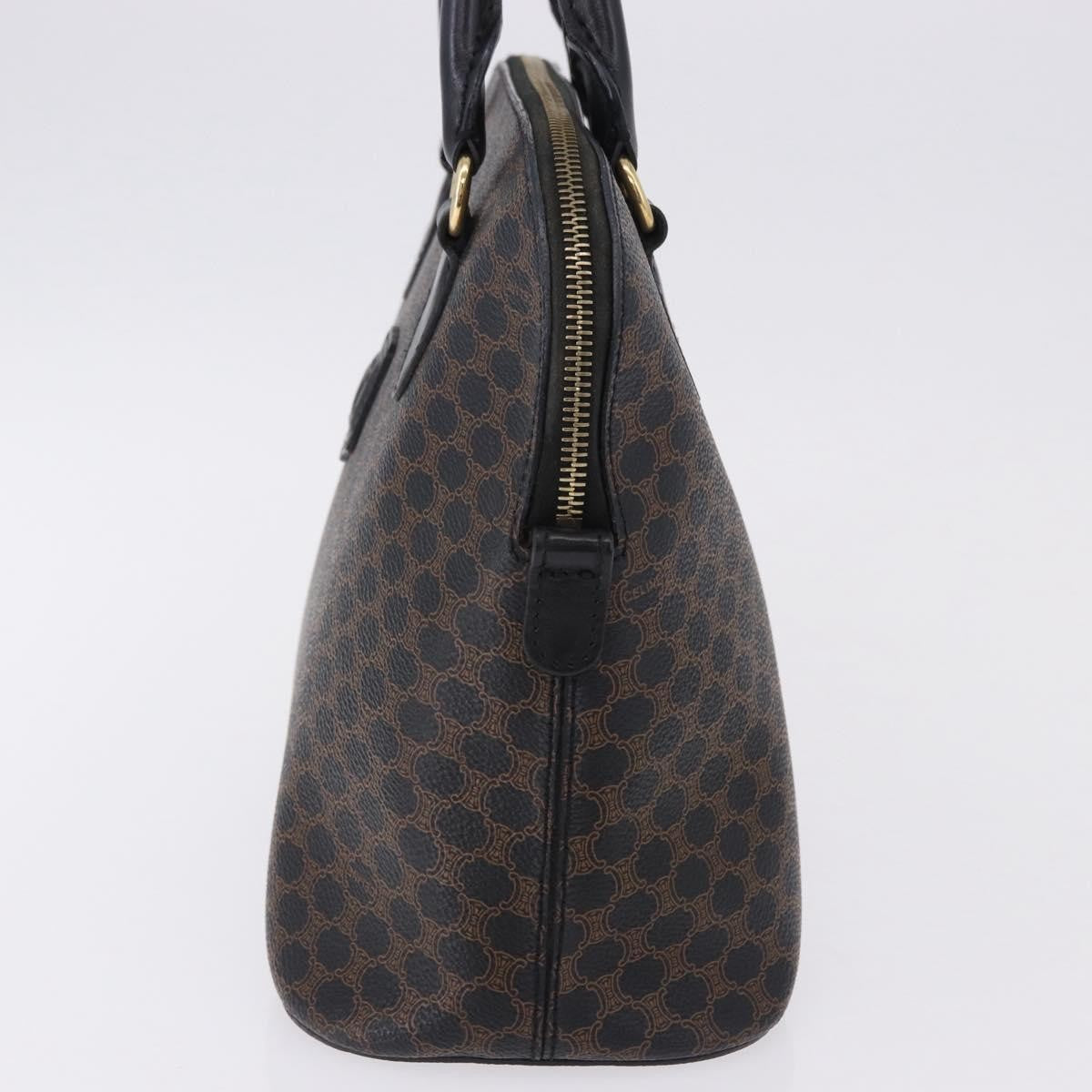 Celine Macadam Toile Triomphe, Black, Canvas, Handbag