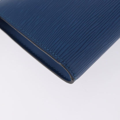 Louis Vuitton Pochette Accessoires Epi, Blue, Leather, Clutch