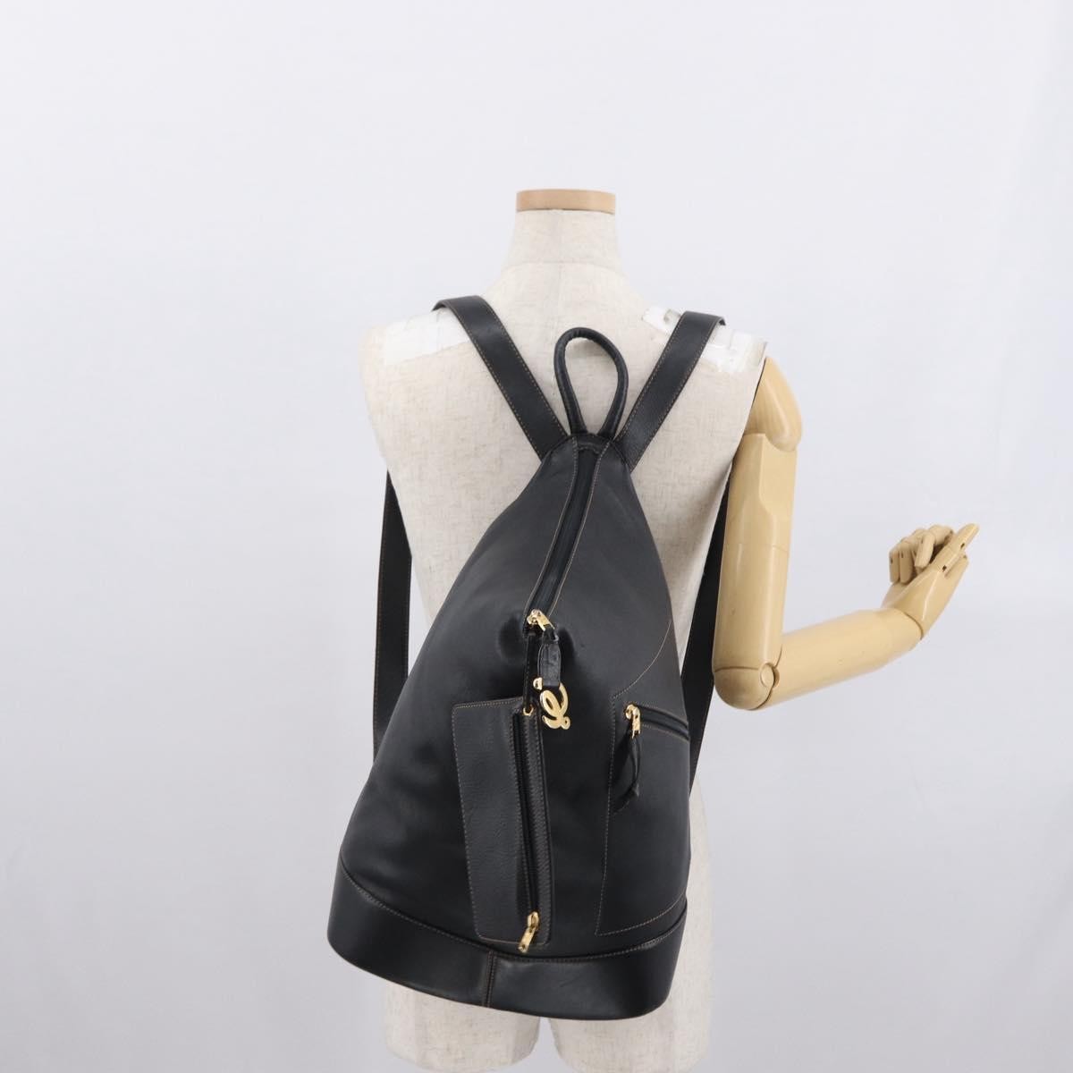 Loewe Anton Leather, Black, Leather, Backpack