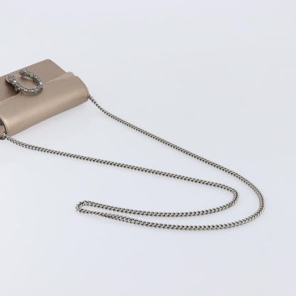 Gucci Dionysus Leather, Gold, Leather, Handbag