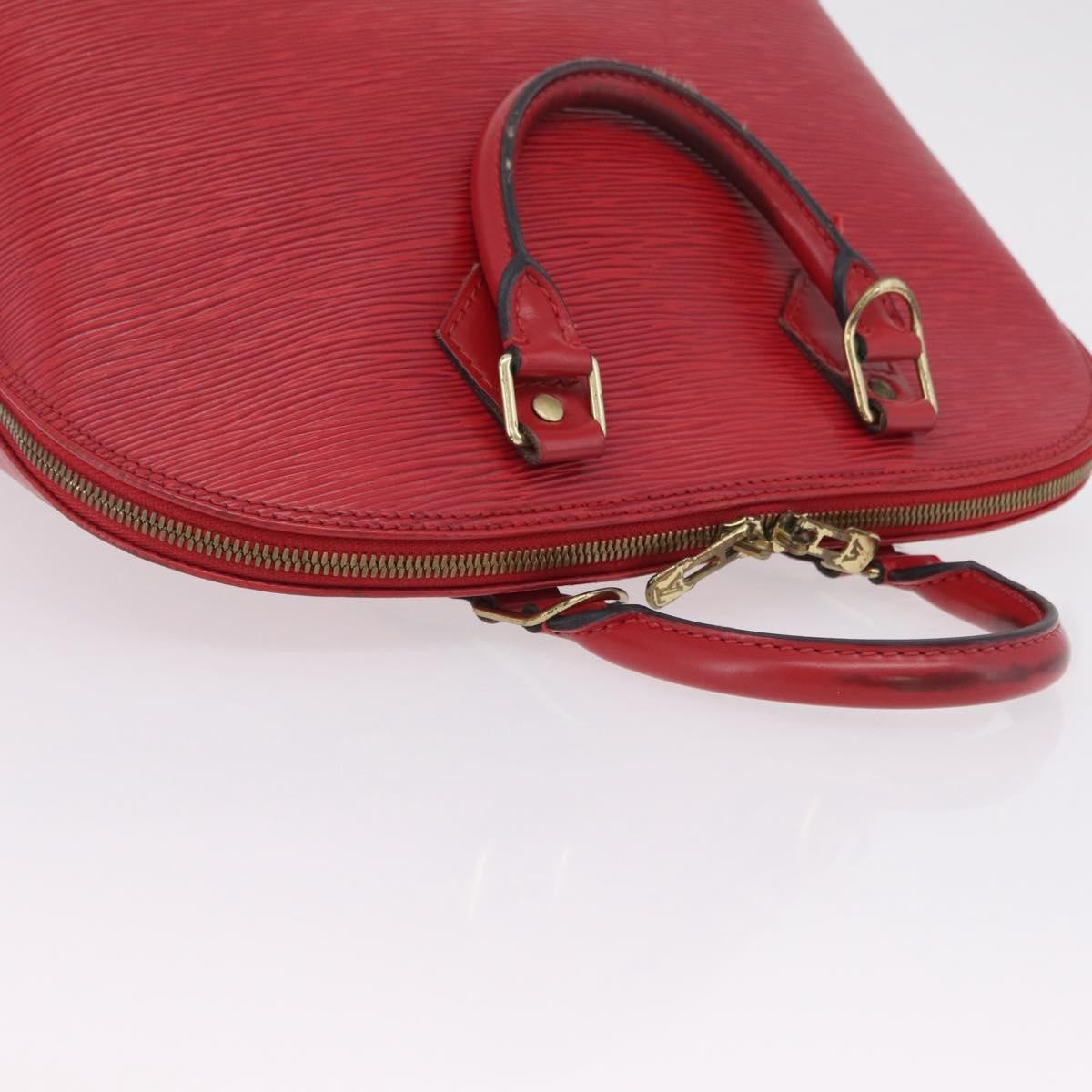 Louis Vuitton Alma Epi Leather, Red, Leather, Handbag