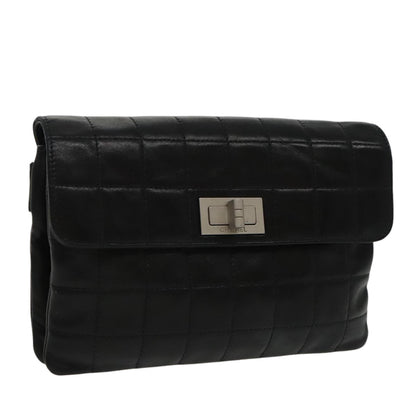 "Chanel 2,55", Black, Leather, clutch
