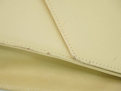 Saint Laurent Uptown Leather, Beige, Leather, Crossbody Bag