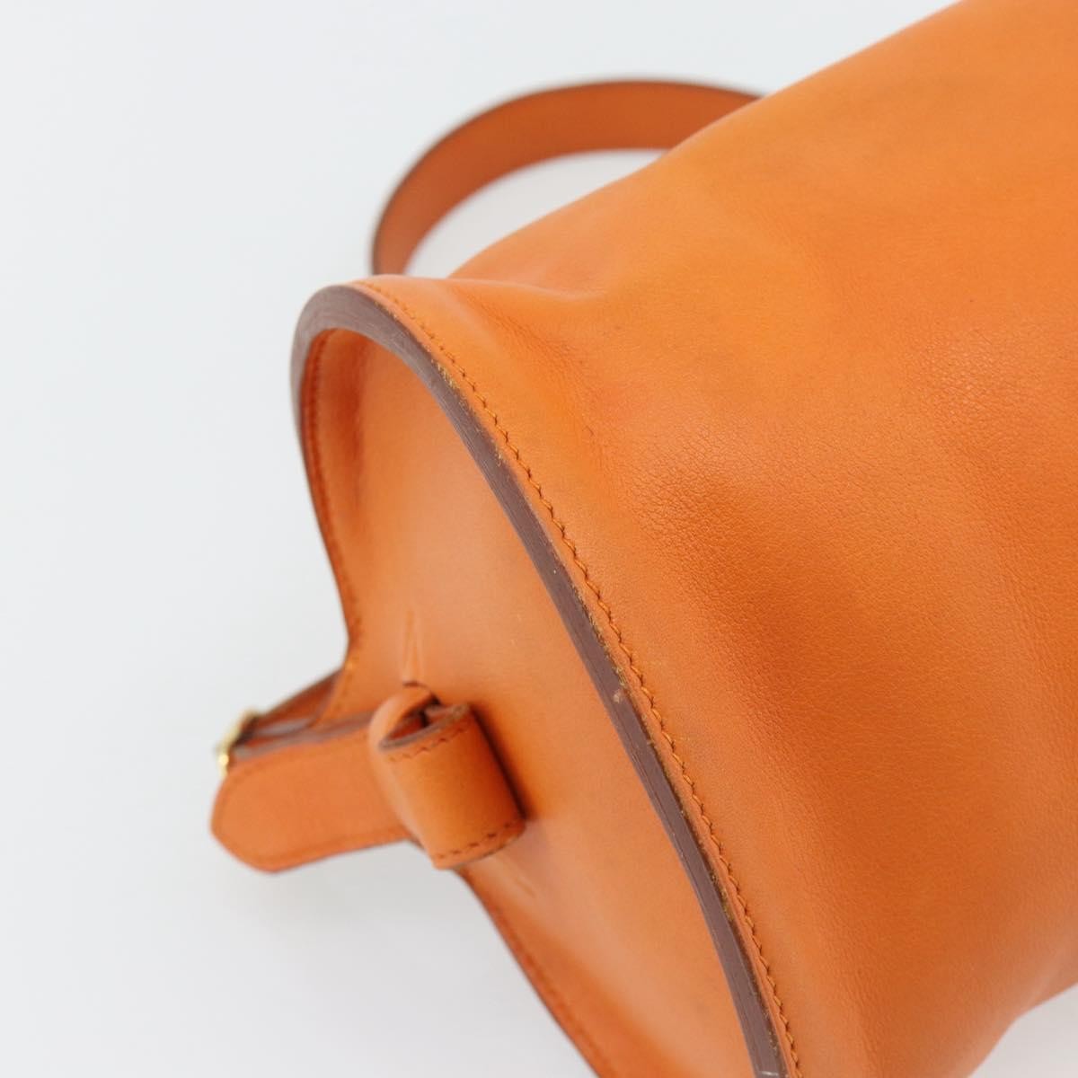 Hermes Sac Doremi Leather, Orange, Leather, Shoulder Bag