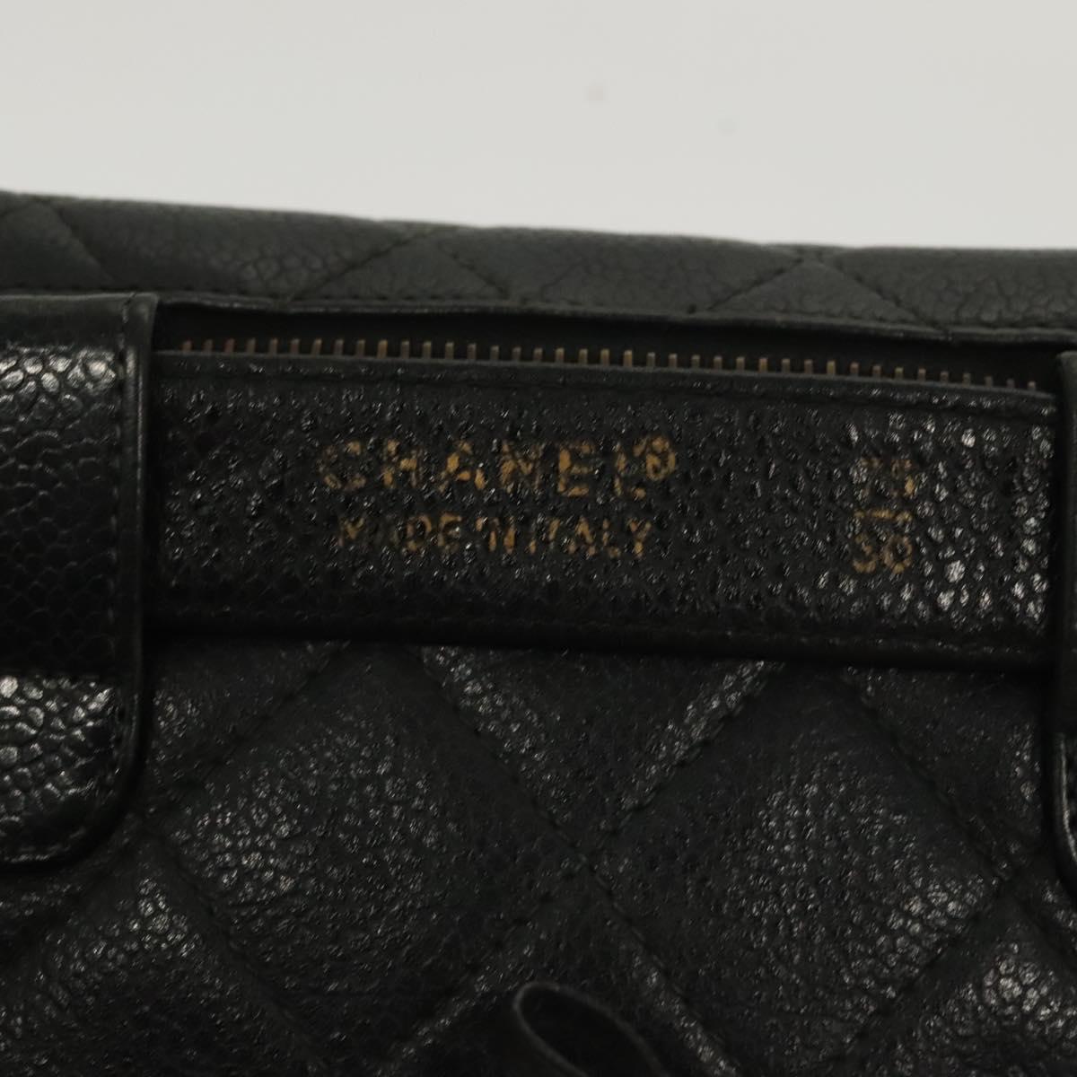 Chanel Vintage, Black, Leather, shoulder