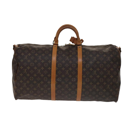 Louis Vuitton Keepall Bandoulière 60, Brown, Canvas, travel