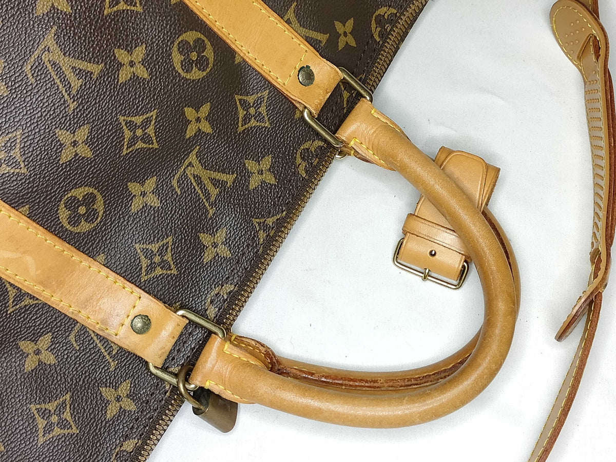 Louis Vuitton Keepall Monogram Canvas, Brown, Canvas, Travel Bag