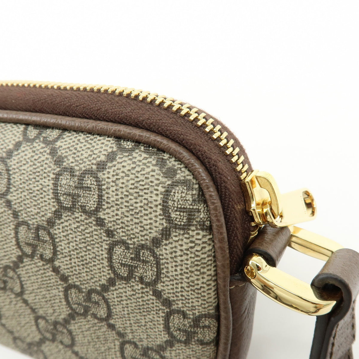 Gucci Ophidia GG Coated Canvas, Brown, Leather, Crossbody Bag