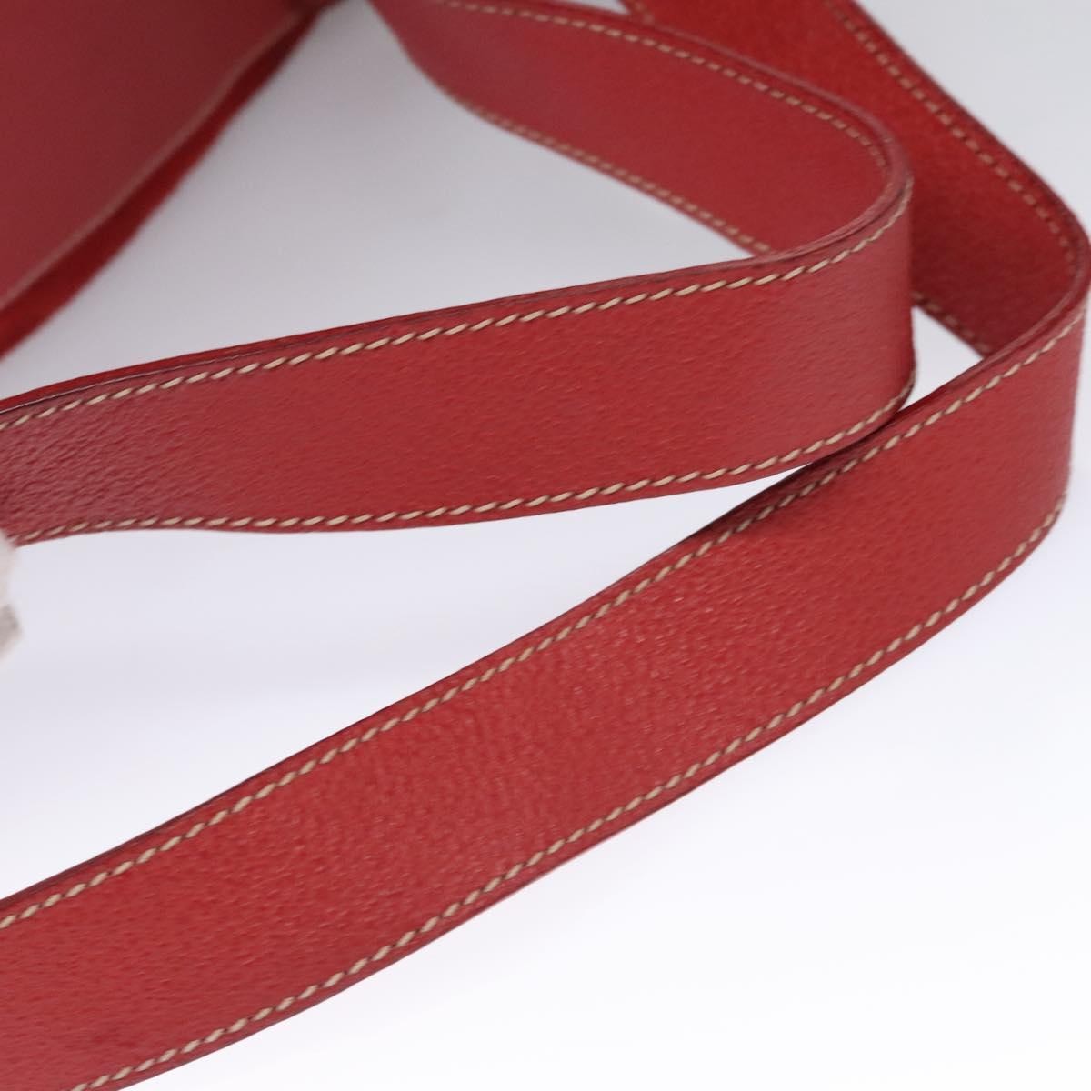 Gucci Vintage Bamboo Suede and Leather, Red, Suede, Backpack