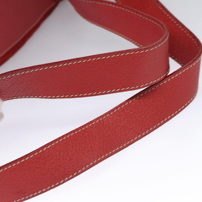 Gucci Vintage Bamboo Suede and Leather, Red, Suede, Backpack