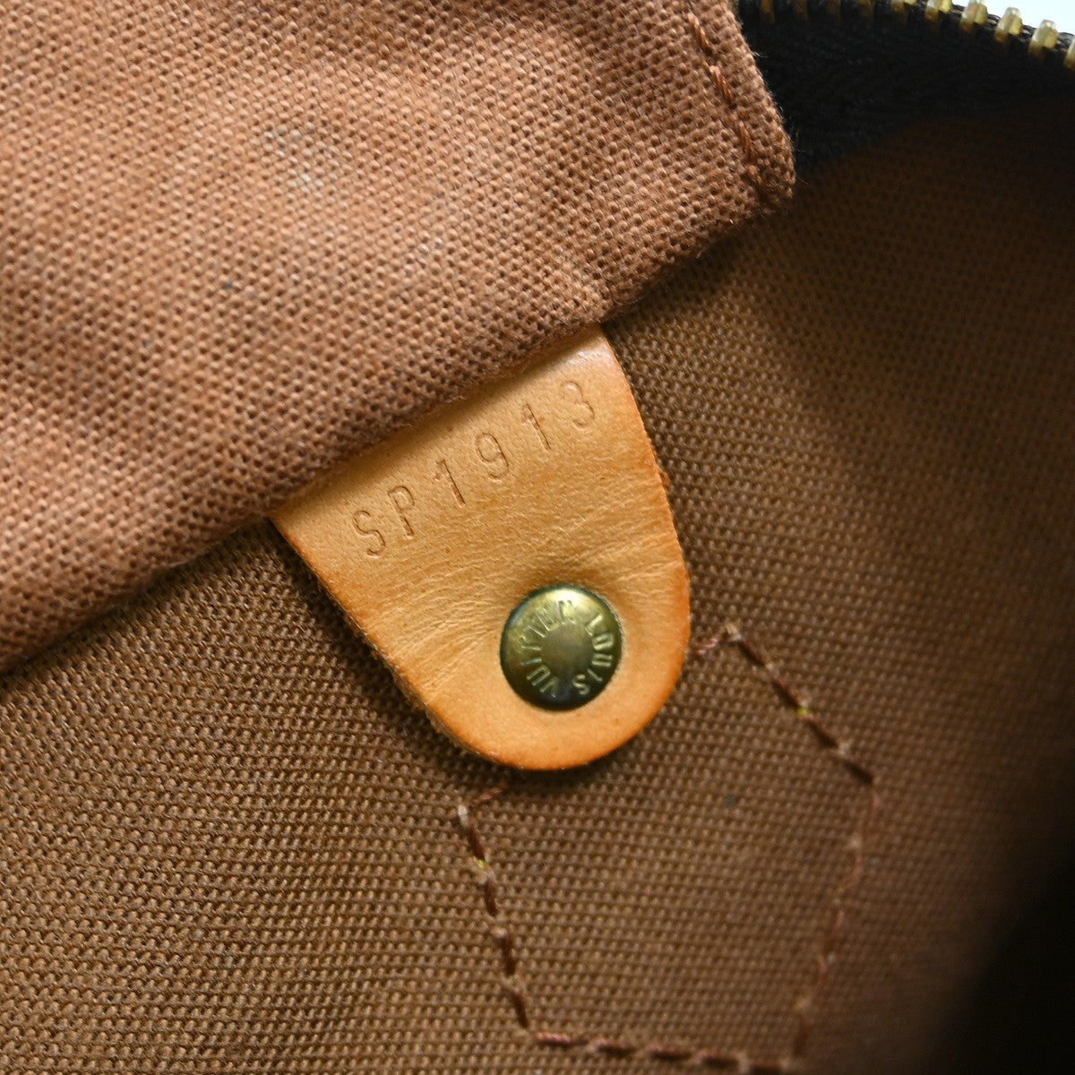 Louis Vuitton Speedy Monogram, Brown, Canvas, Handbag