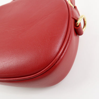 Celine C Charm Camera Quilted Leather, Red, Leather, Handbag