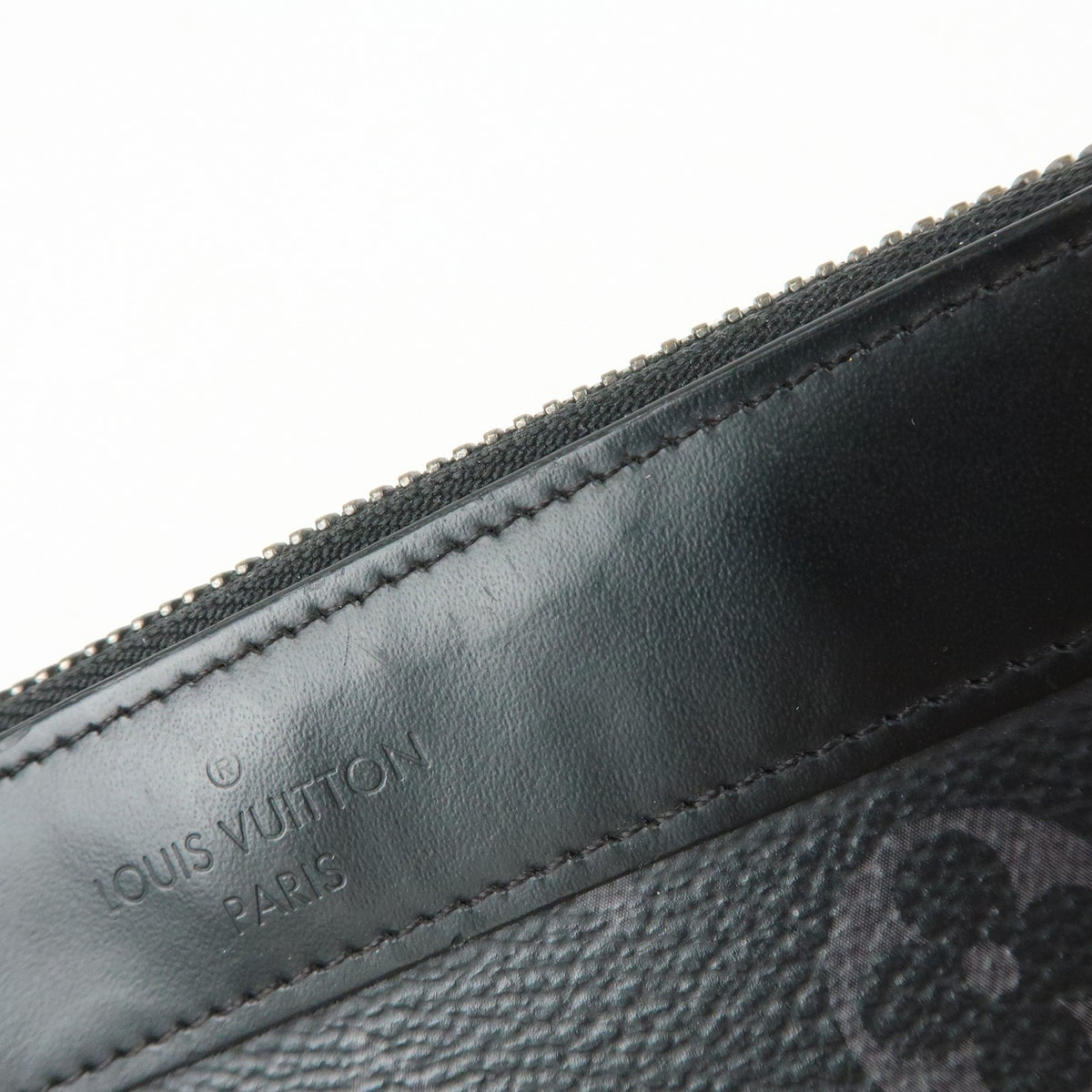 Louis Vuitton Discovery Pochette Monogram Eclipse Canvas, Black, Canvas, Clutch