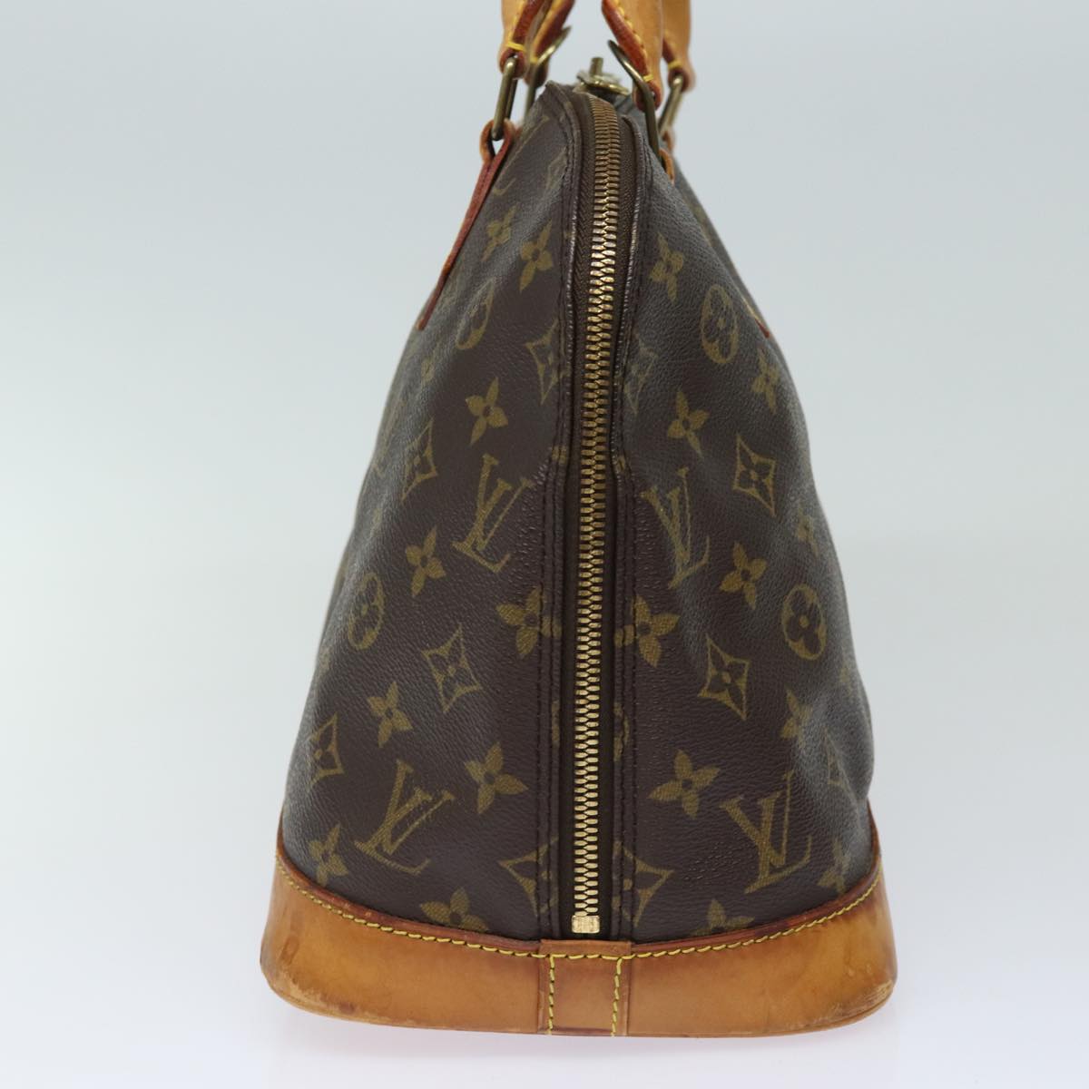 Louis Vuitton Alma, Brown, Canvas, handbag