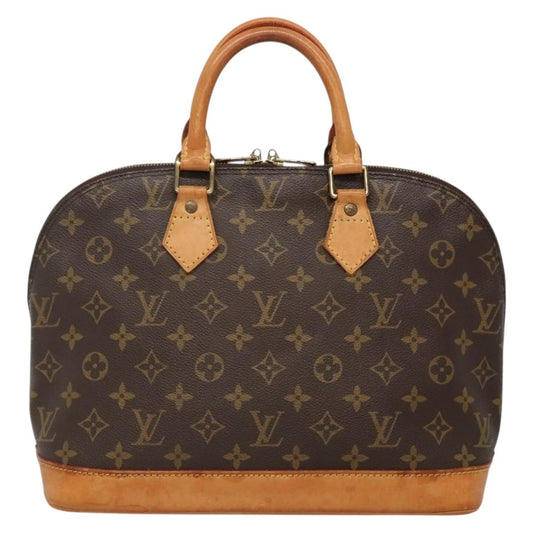 Louis Vuitton Alma, Brown, Canvas, handbag