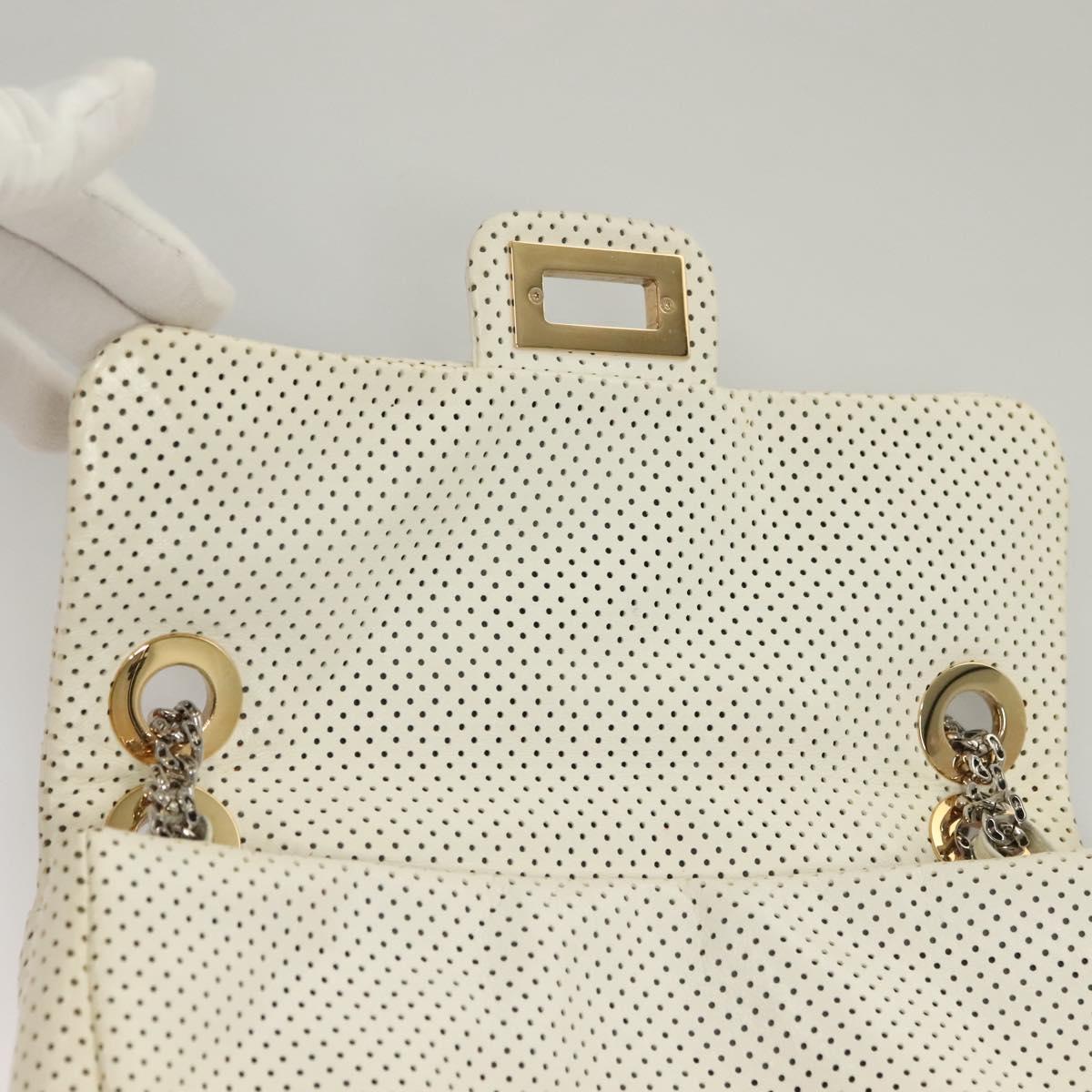 "Chanel 2,55", White, Leather, shoulder