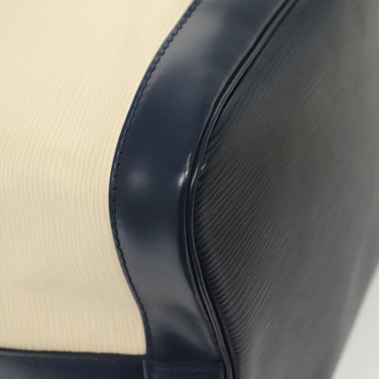 Louis Vuitton Petit Noé, White, Leather, shoulder