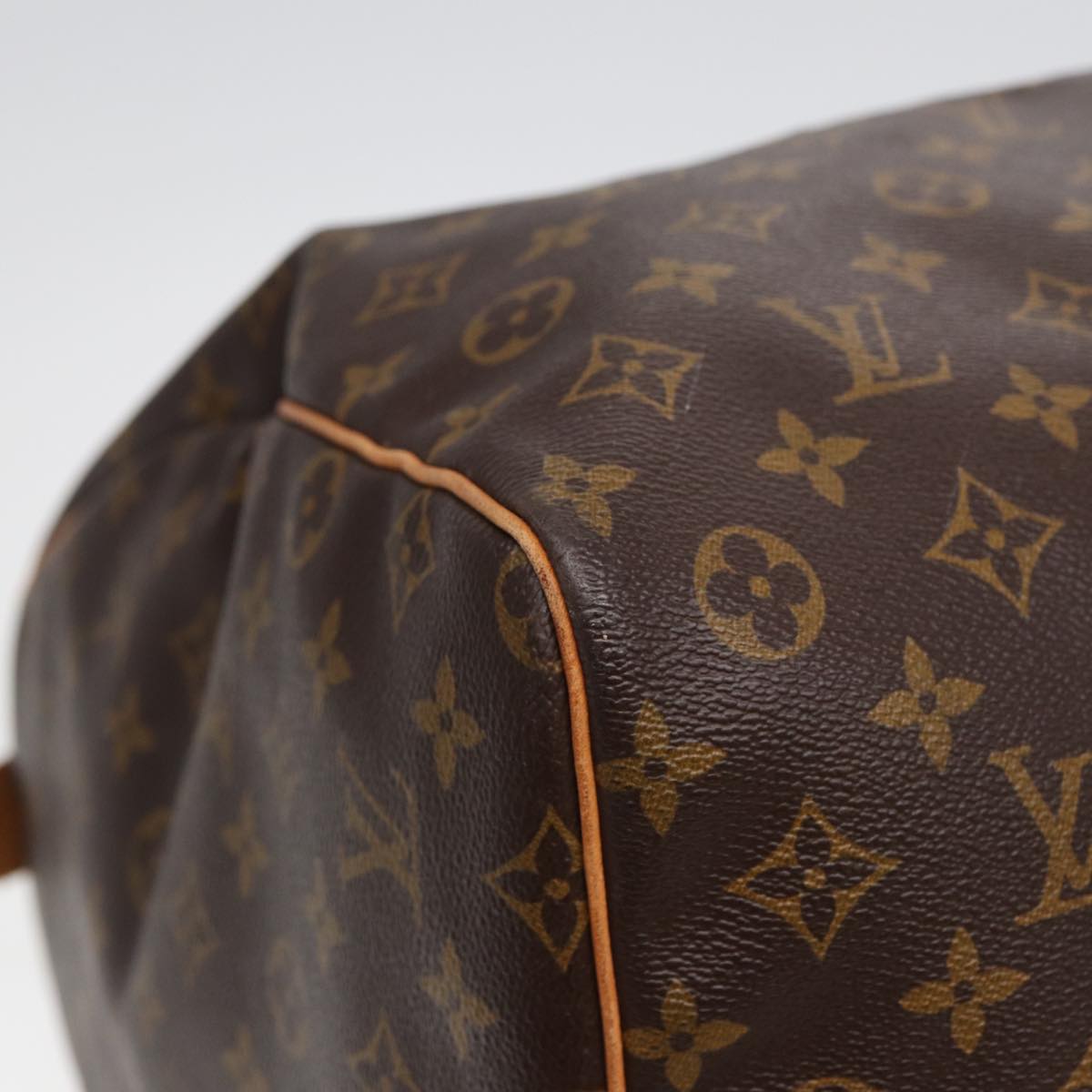 Louis Vuitton Keepall 60, Brown, Canvas, travel