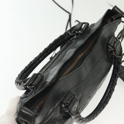 Balenciaga First, Black, Leather, handbag