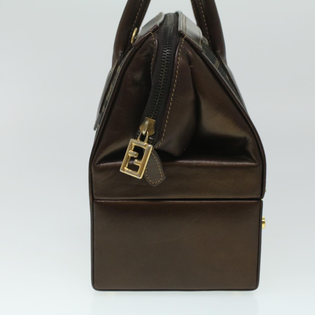 Fendi Zucca, Brown, Canvas, handbag