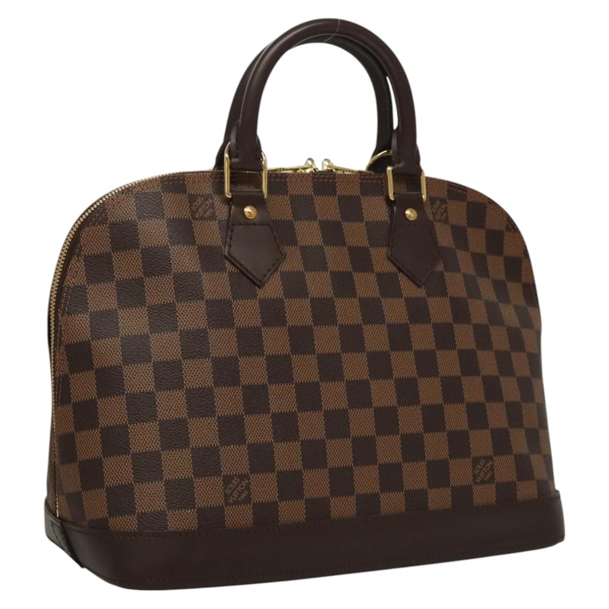 Louis Vuitton Alma, Brown, Canvas, handbag