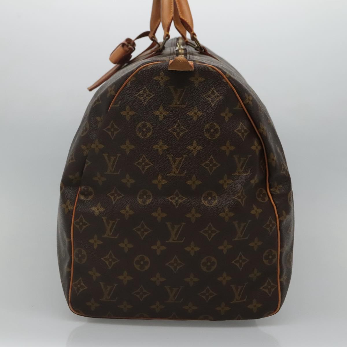 Louis Vuitton Keepall 60, Brown, Canvas, travel