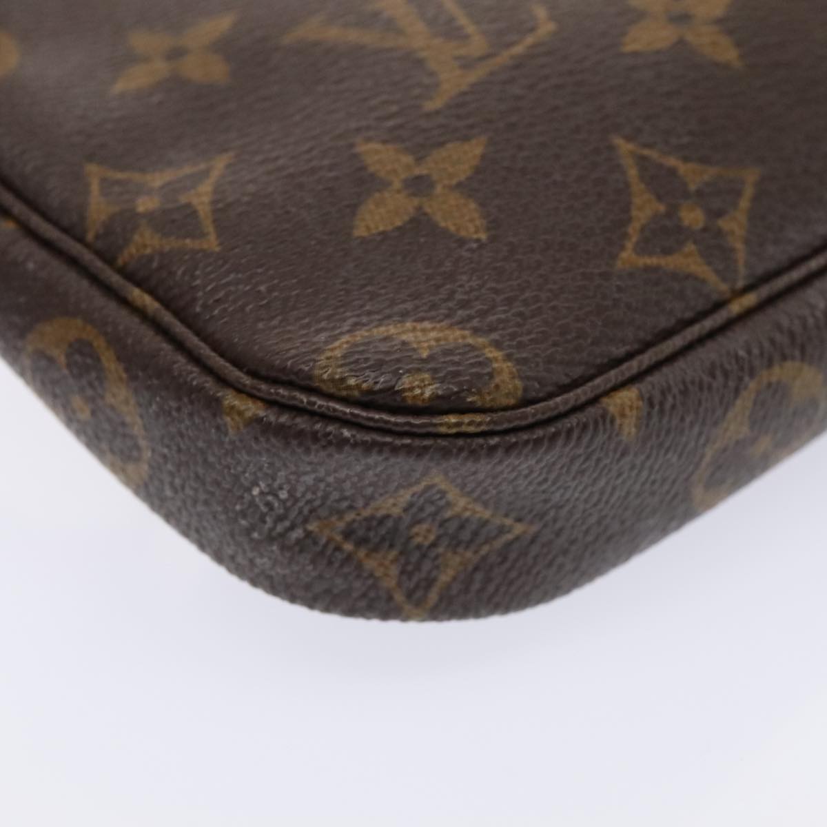 Louis Vuitton Pochette Accessoire, Brown, Canvas, shoulder