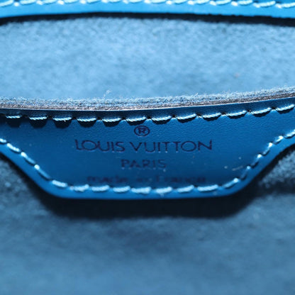 Louis Vuitton Soufflot, Blue, Leather, handbag