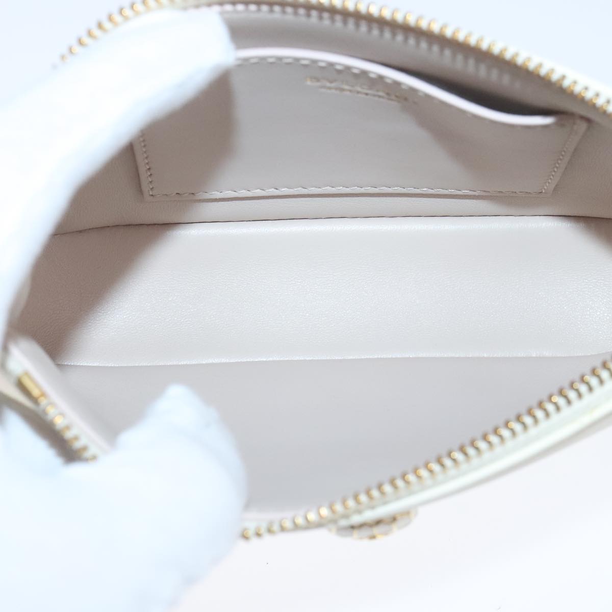 Bulgari Serpenti, White, Leather, handbag