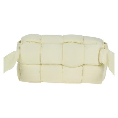 Bottega Veneta Cassette, White, NYLON, shoulder