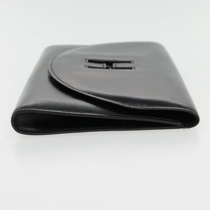 Hermès H, Black, Leather, clutch