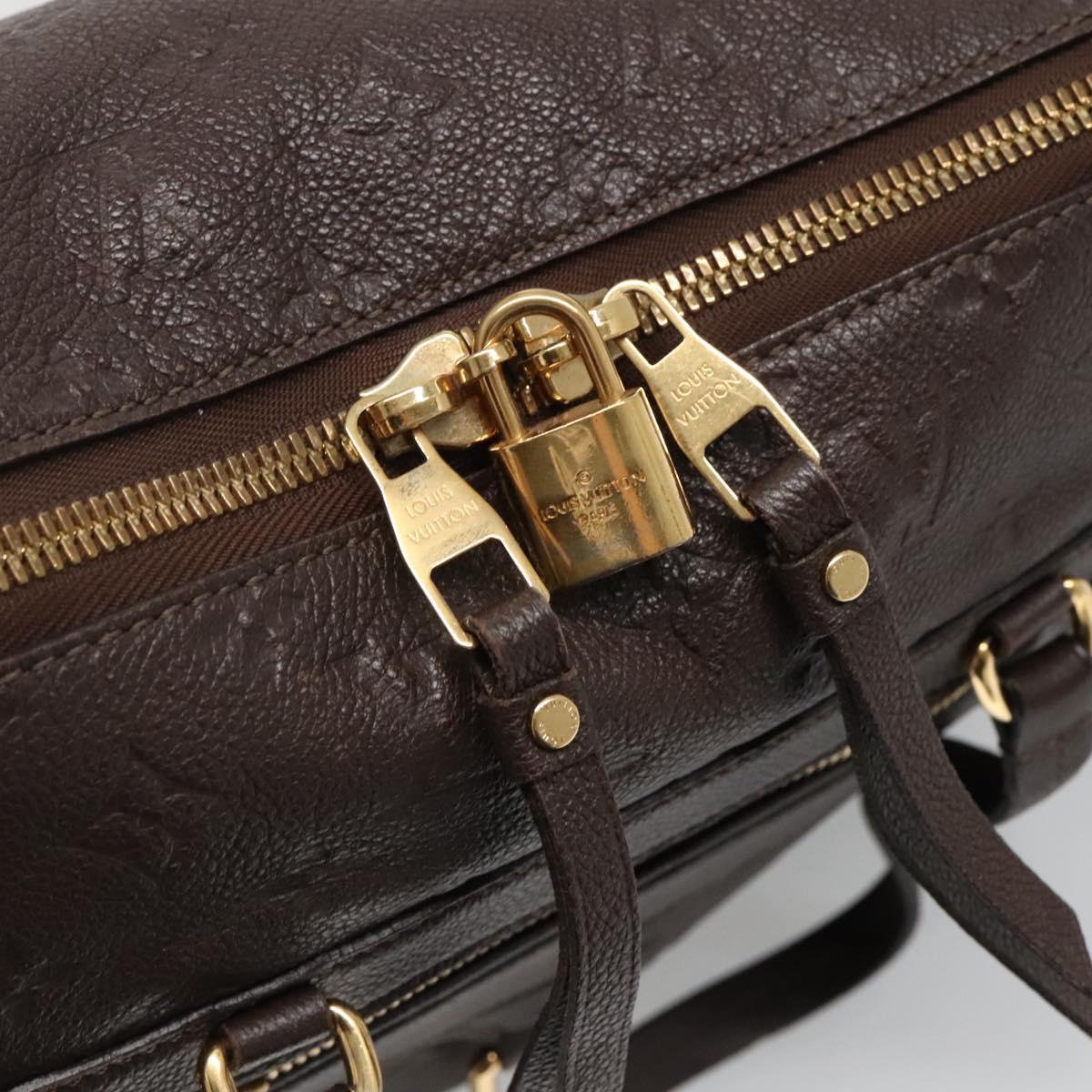 Louis Vuitton Lumineuse, Brown, Leather, tote