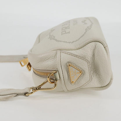 Prada Camera, White, Leather, shoulder