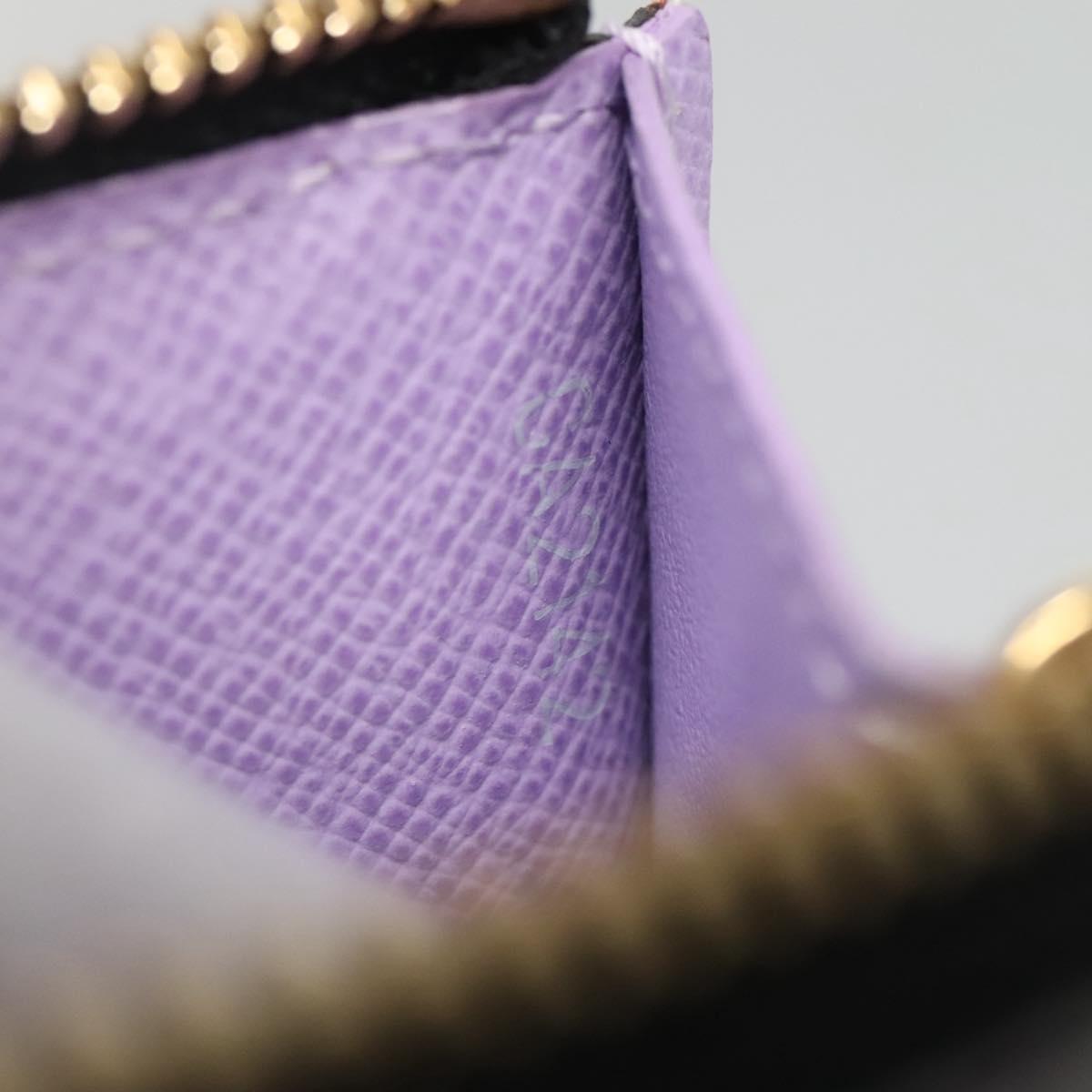 Louis Vuitton Pochette Clés, Black, Canvas, wallet