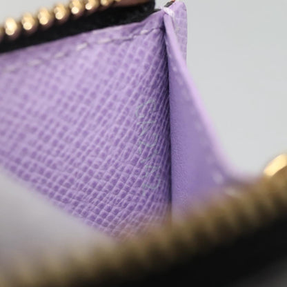 Louis Vuitton Pochette Clés, Black, Canvas, wallet