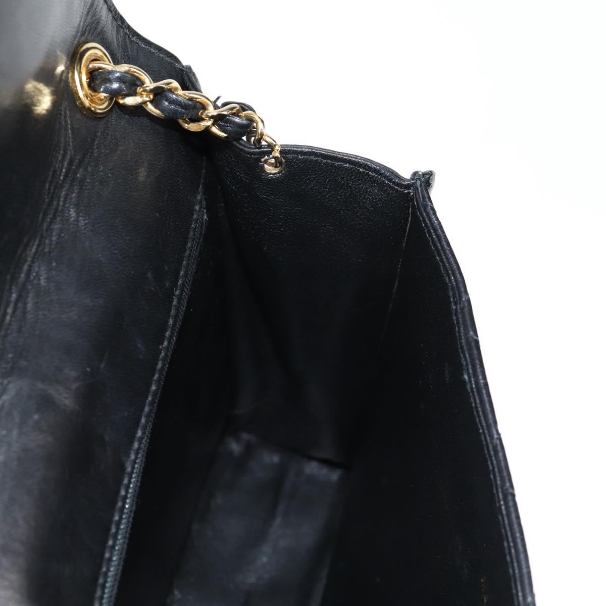 Chanel Coco Mark, Black, Leather, shoulder