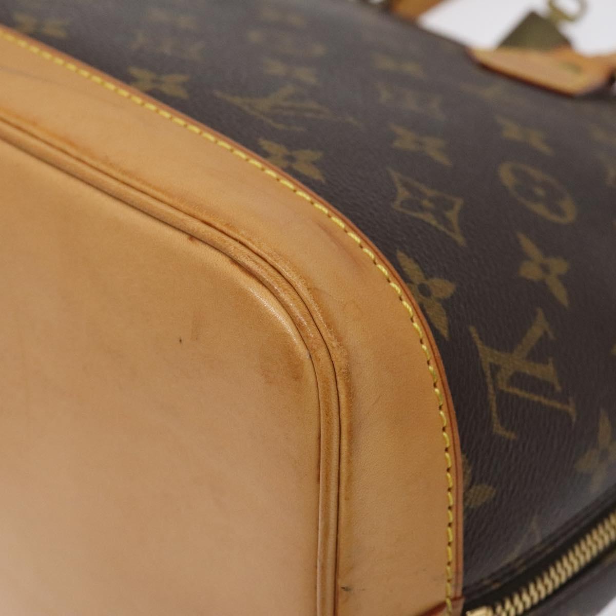 Louis Vuitton Alma, Brown, Canvas, handbag
