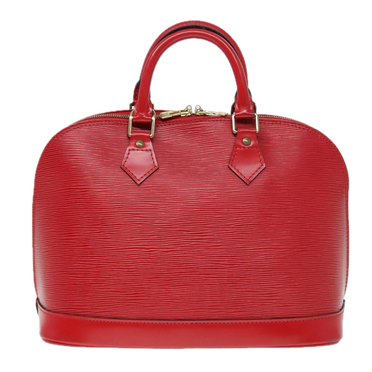 Louis Vuitton Alma, Red, Leather, handbag