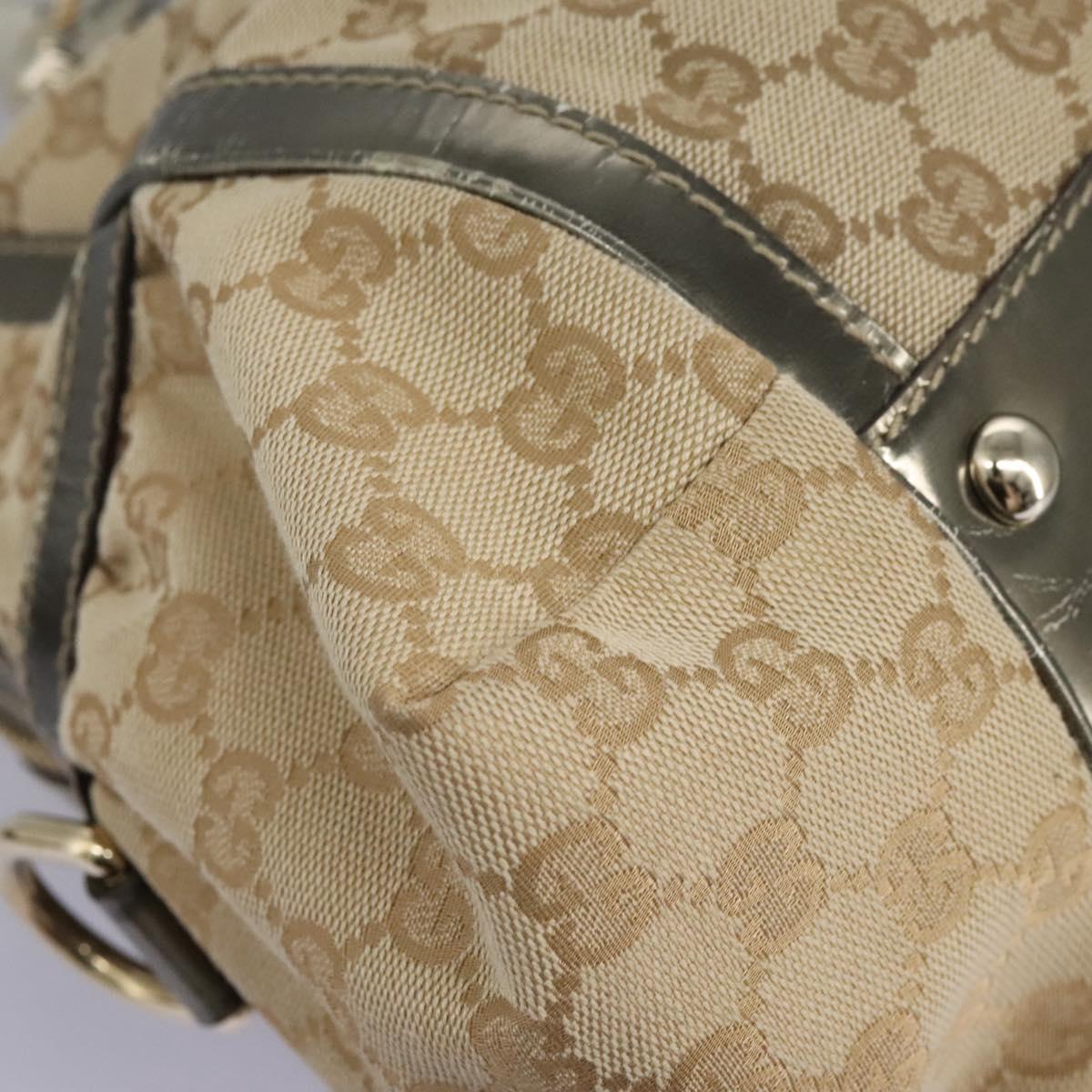 Gucci Bamboo, Beige, Canvas, handbag