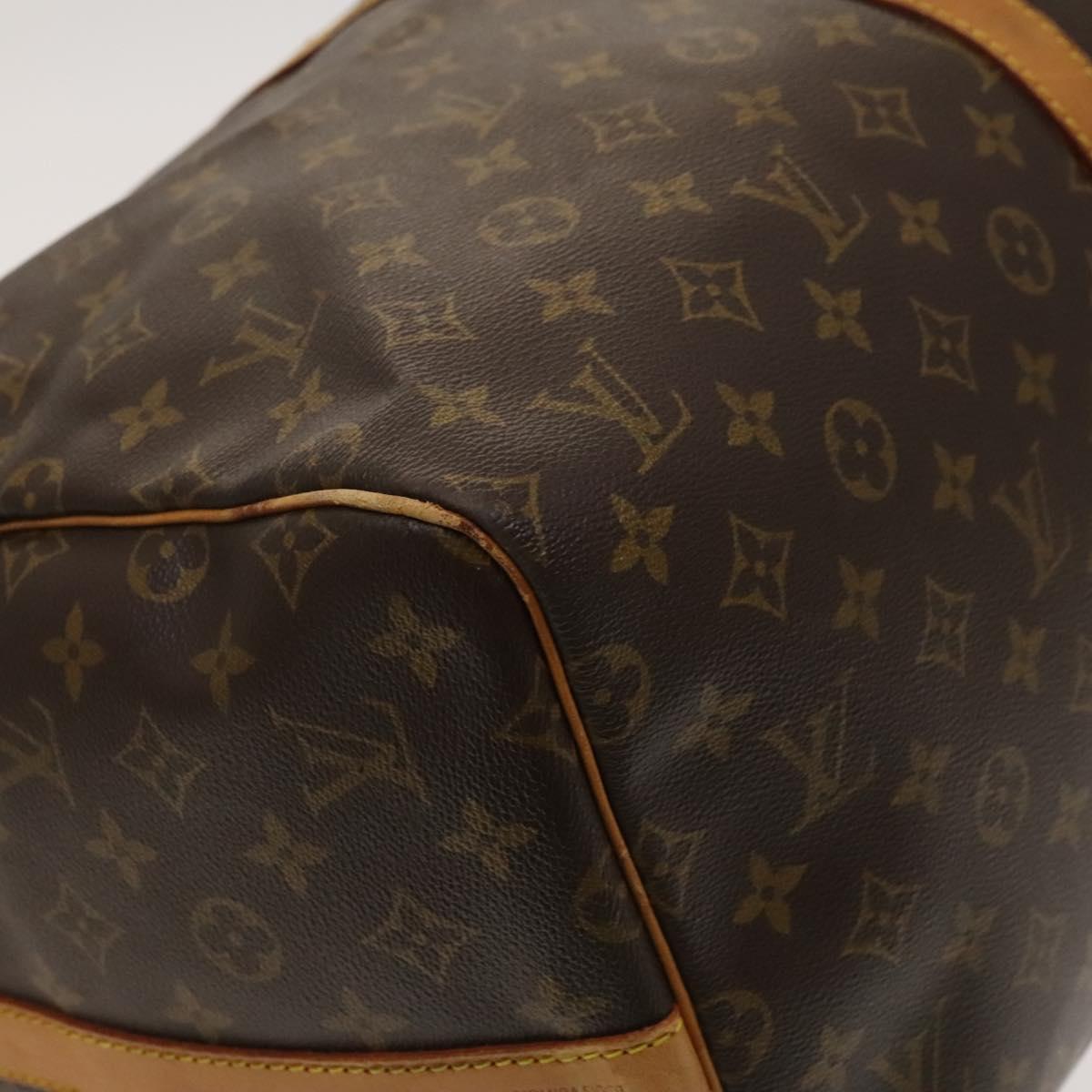 Louis Vuitton Keepall Bandoulière 55, Brown, Canvas, travel