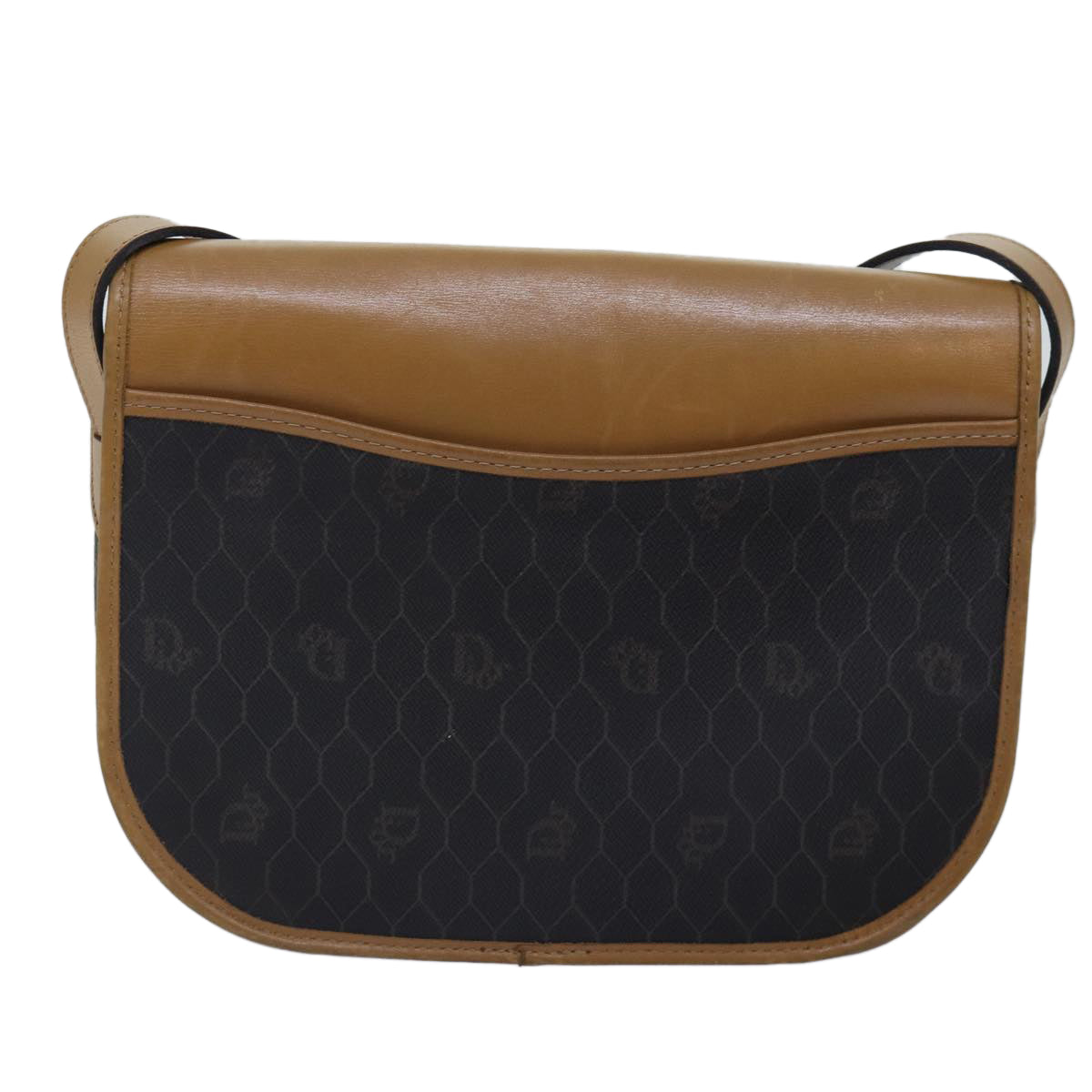 Dior Honeycomb, Black, Canvas, shoulder