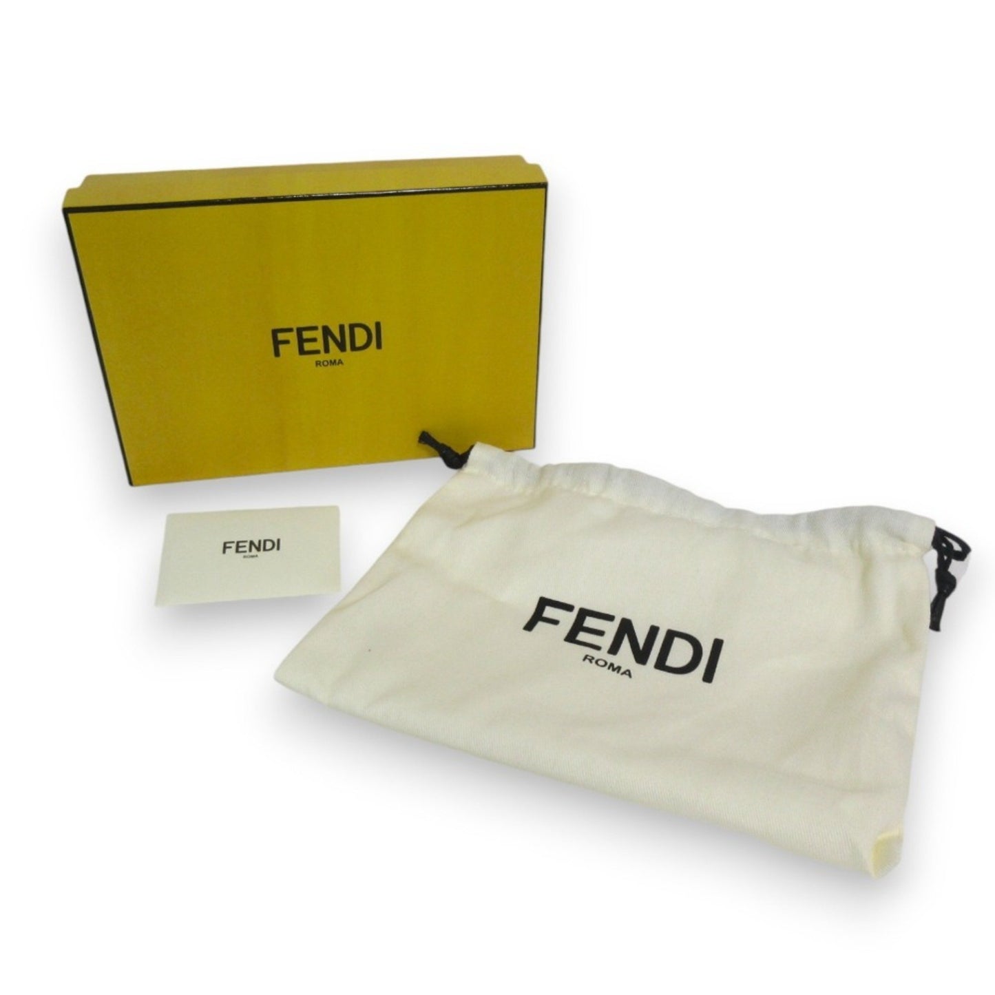 Fendi FF, Red, Leather, wallet