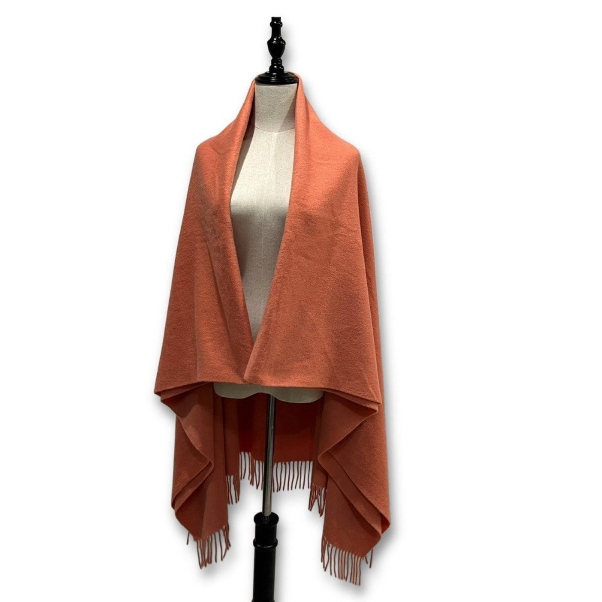 Hermès --, Orange, Cashmere, shawl