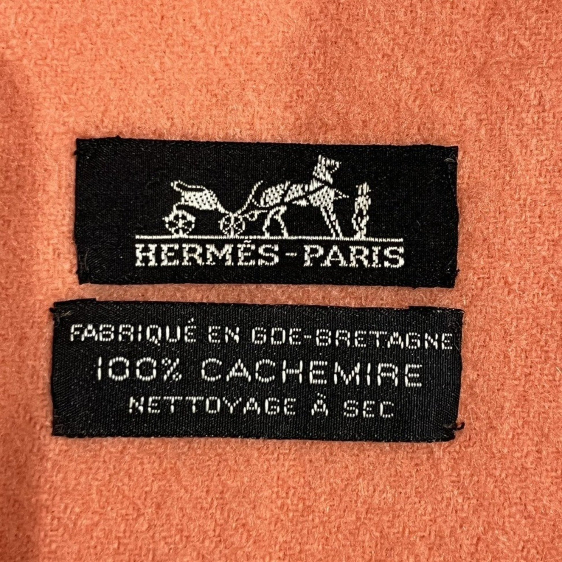 Hermès --, Orange, Cashmere, shawl