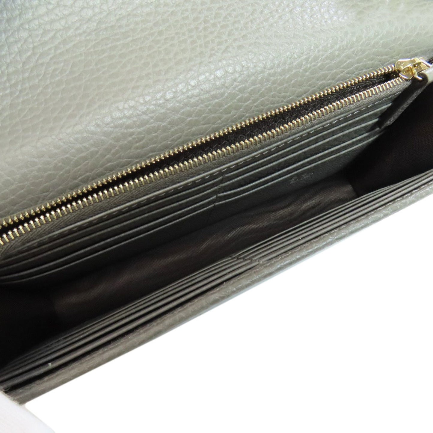 Gucci Wallet on Chain, Grey, Leather, clutch