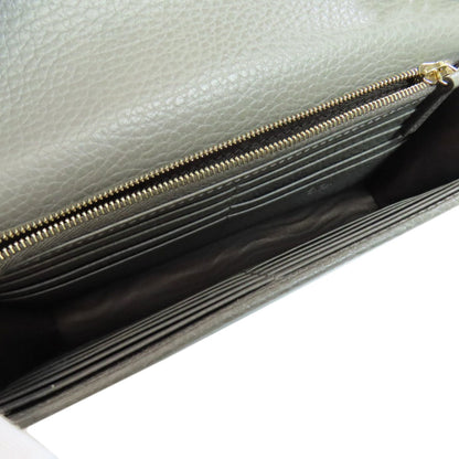 Gucci Wallet on Chain, Grey, Leather, clutch