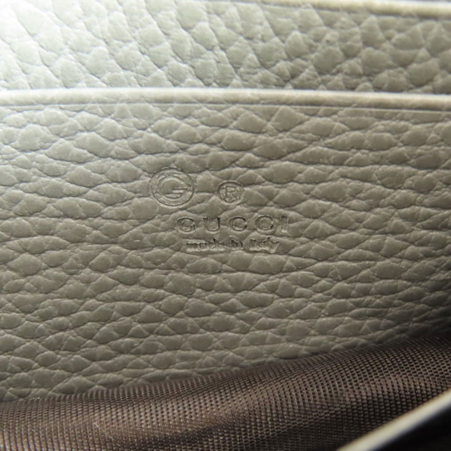 Gucci Wallet on Chain, Grey, Leather, clutch